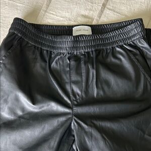 Dear John Black Faux Leather Pull-On Pants